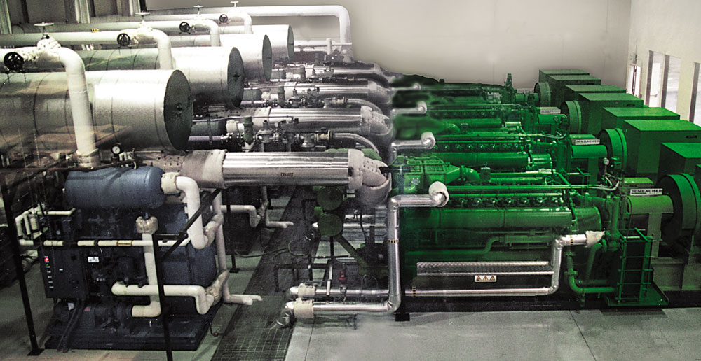 Engine Generator Cogeneration Steam Production